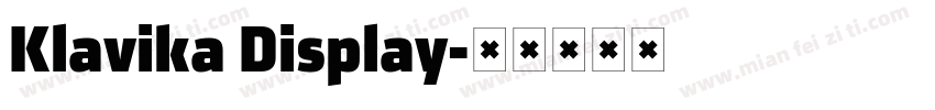 Klavika Display字体转换